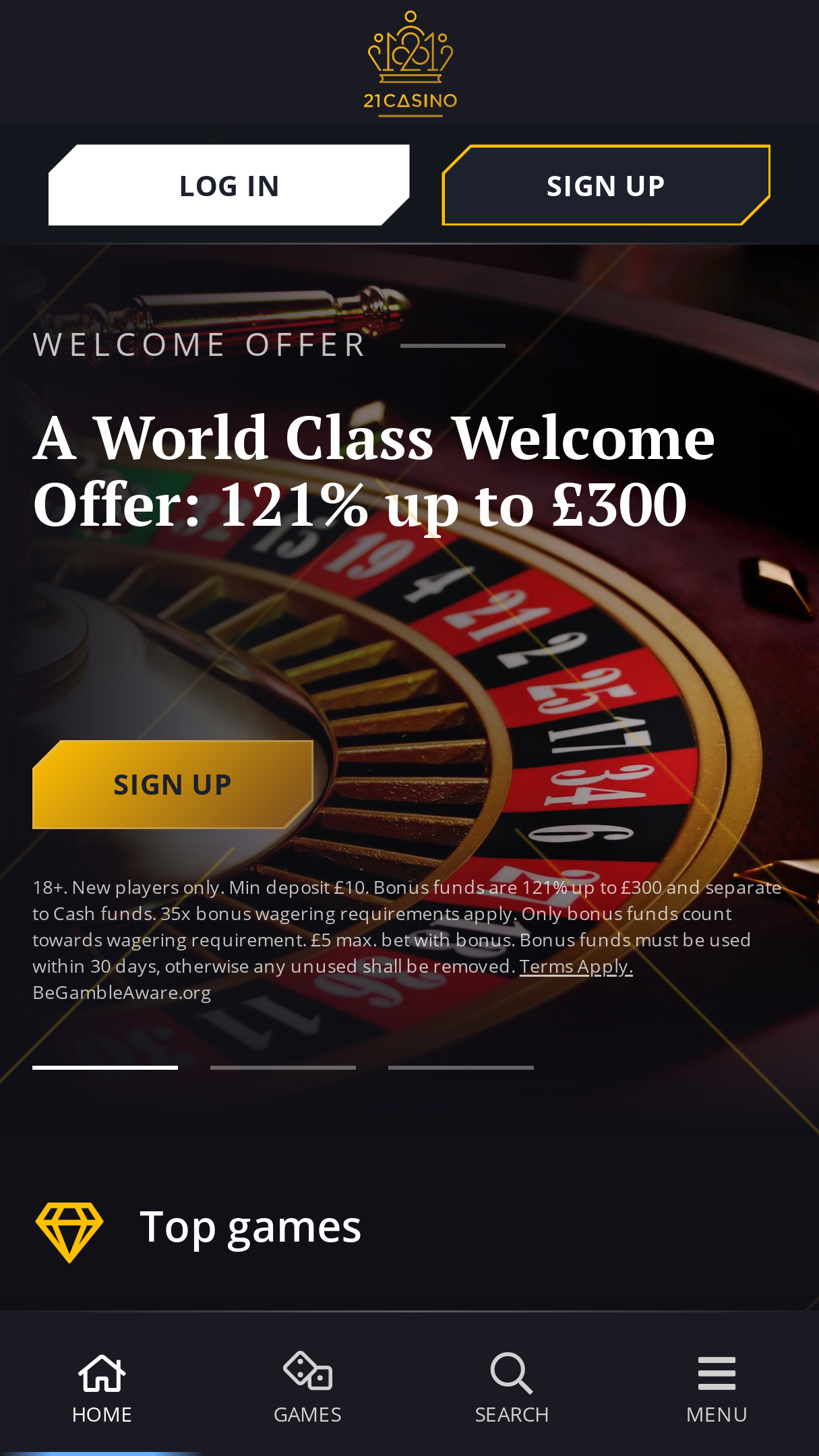 21 Casino Screenshot 21 Casino Screenshot