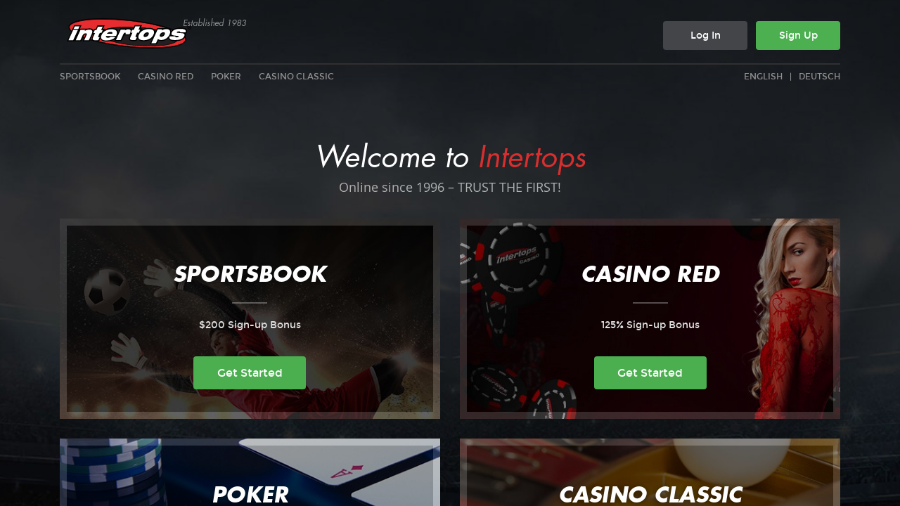 Intertops Casino Screenshot Intertops Casino Screenshot