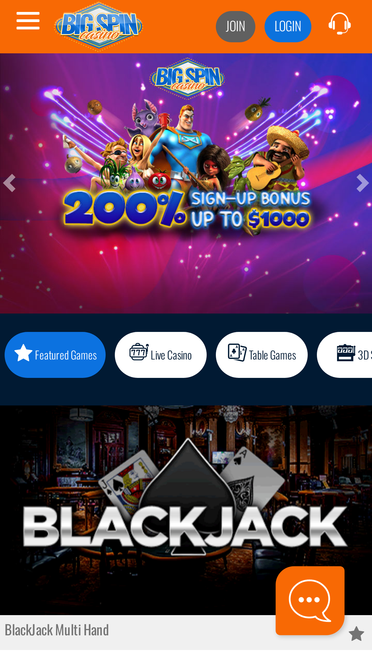 BigSpinCasino Screenshot BigSpinCasino Screenshot