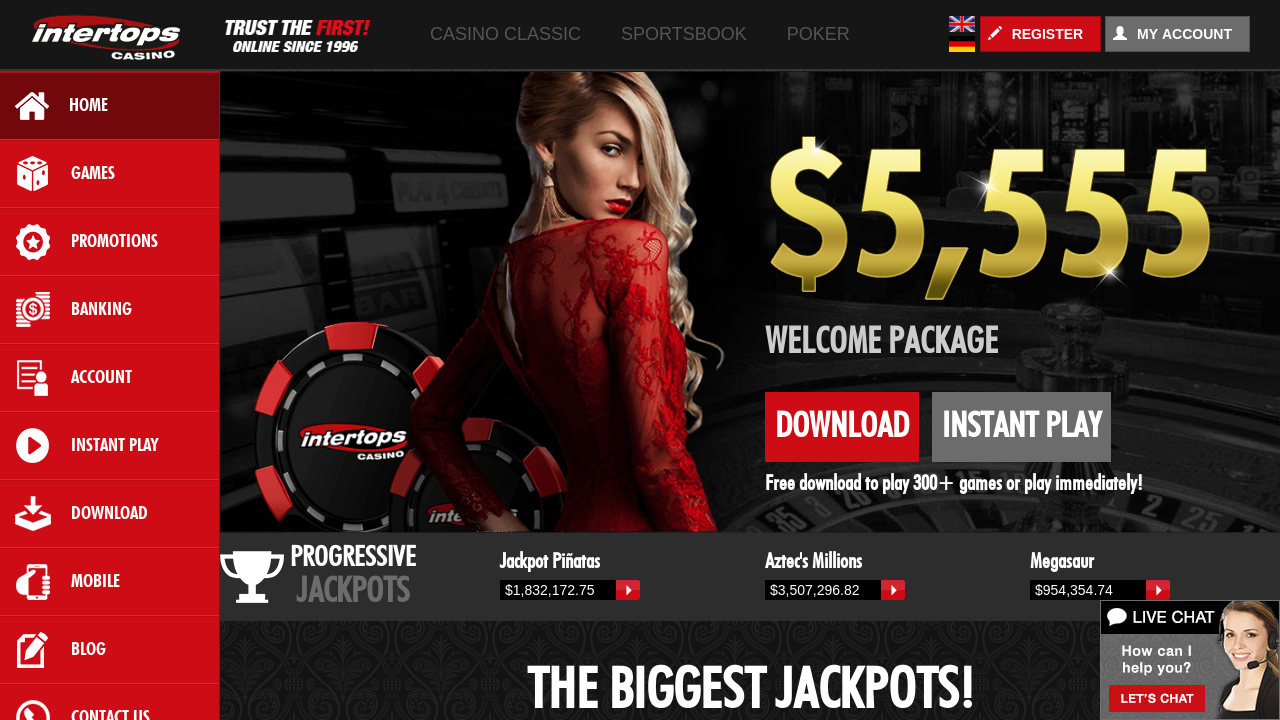 Intertops Casino Screenshot Intertops Casino Screenshot