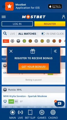 Mostbet Screenshot