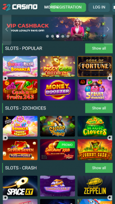 22Casino Screenshot