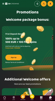 50 Crowns Casino Screenshot