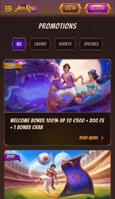 AbuKing Casino Screenshot
