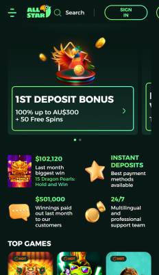 AllStar Casino Screenshot