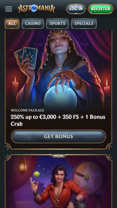 Astromania Casino Screenshot