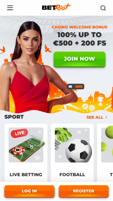 BetRiot Casino Screenshot