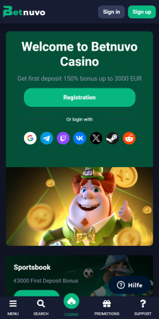Betnuvo Casino Screenshot