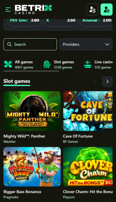 Betrix Casino Screenshot