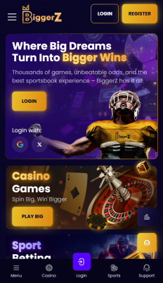 BiggerZ Casino Screenshot