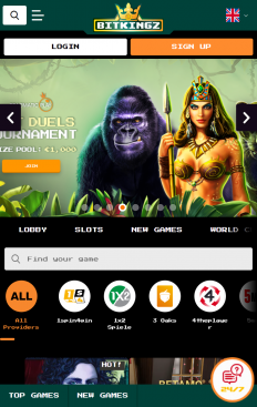 Bitkingz Casino Screenshot
