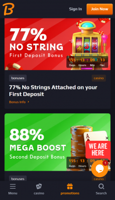 Blaze Spins Casino Screenshot