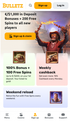 Bulletz Casino Screenshot