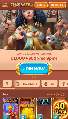Cleobetra Casino Screenshot
