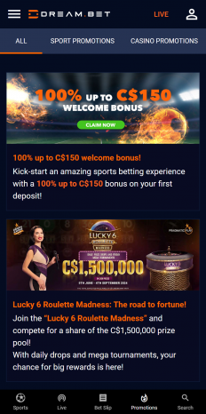 Dream.bet Screenshot