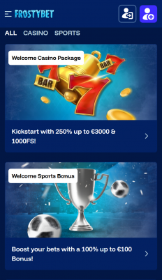 FrostyBet Screenshot