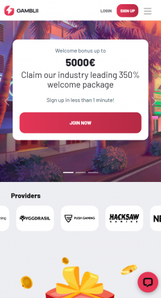 Gamblii Casino Screenshot
