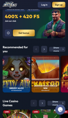 Gangsta Casino Screenshot