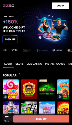 Gizbo Casino Screenshot