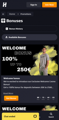 Herake Casino Screenshot