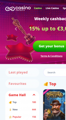 CasinoInfinity Screenshot