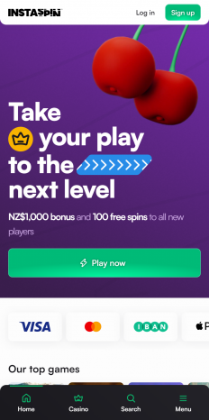 Instaspin Casino Screenshot