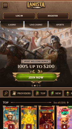 Lanista Casino Screenshot