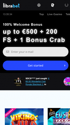 LibraBet Casino Screenshot
