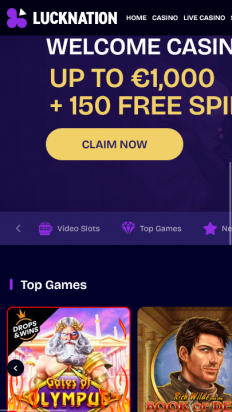 LuckNation Casino Screenshot