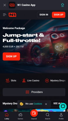 N1Casino Screenshot