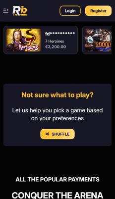 Roibets Casino Screenshot
