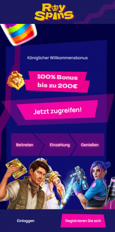 RoySpins Screenshot