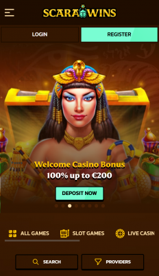 Scarabet Casino Screenshot