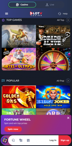 SlotV Casino Screenshot