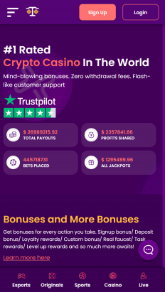 Trust Dice Casino Screenshot