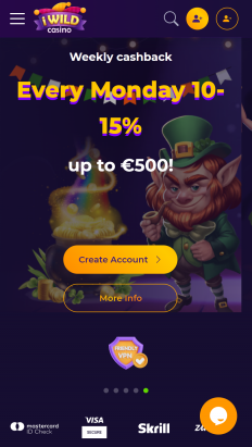 iWild Casino Screenshot