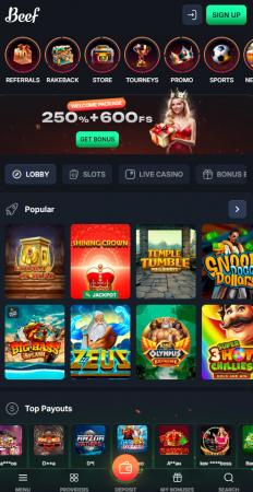 Beef Casino Screenshot
