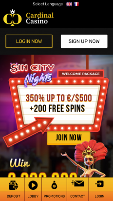 Cardinal Casino Screenshot