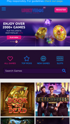 Lucky Vegas Casino Screenshot