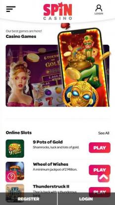 Spin Casino Screenshot