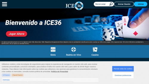 Ice36 Casino Screenshot