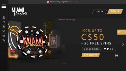 MiamiJackpots Casino Screenshot MiamiJackpots Casino Screenshot