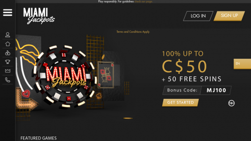 MiamiJackpots Casino Screenshot MiamiJackpots Casino Screenshot
