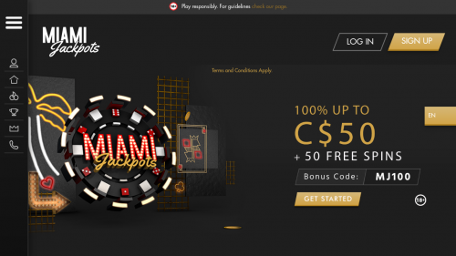 MiamiJackpots Casino Screenshot MiamiJackpots Casino Screenshot