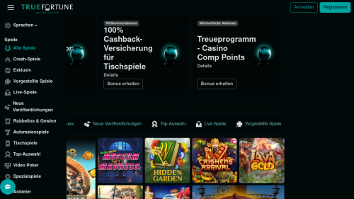 True Fortune Casino Screenshot