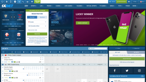 1XBet Casino Screenshot