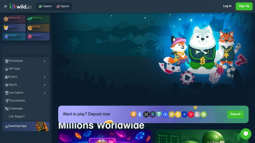 Wild.io Casino Screenshot