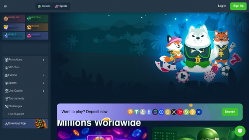 Wild.io Casino Screenshot