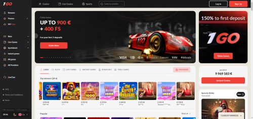 1Go Casino Screenshot