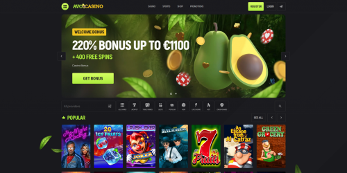 AvoCasino Screenshot